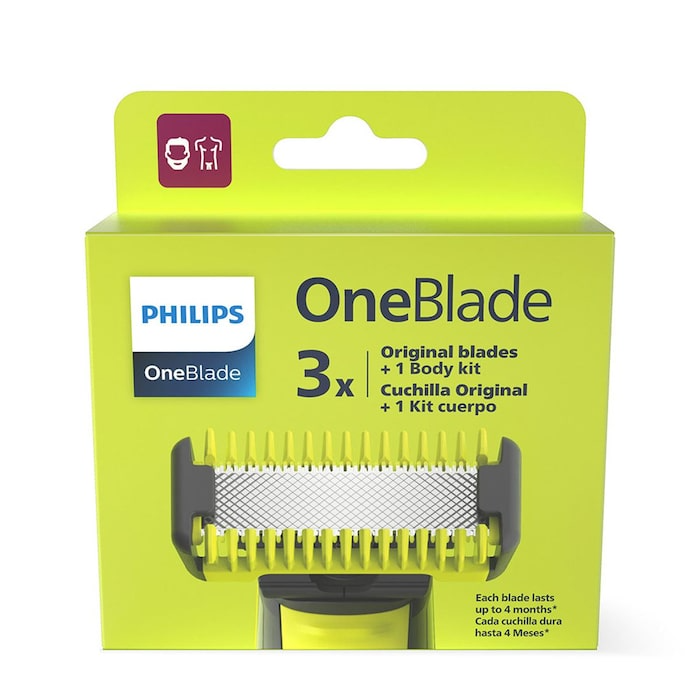 מארז 3 סכיני גילוח למכשיר ONE BLADE דגם QP630