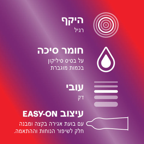 מבצע שלישייה - קונדומים דורקס Thin Feel - Extra Lube - מכיל 30 יחידות סה"כ - DUREX