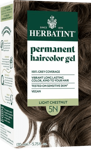 צבע לשיער על בסיס צמחי הרבטינט 5N ערמוני בהיר