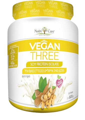 חלבון סויה מבודד בטעם וניל - 600 גרם