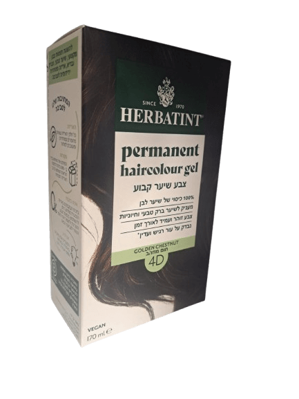 צבע לשיער על בסיס צמחי הרבטינט 4D ערמוני מוזהב