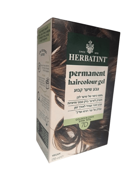 צבע לשיער על בסיס צמחי הרבטינט D7 בלונד מוזהב