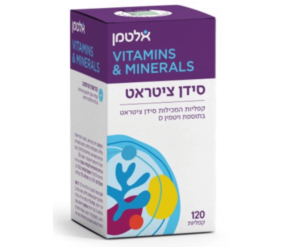 סידן D400 אריזה גדולה 120 כמוסות — אלטמן