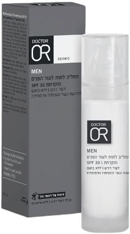 תחליב טיפוח לעור הפנים והקרחת SPF30 ד"ר עור - 50 מ"ל