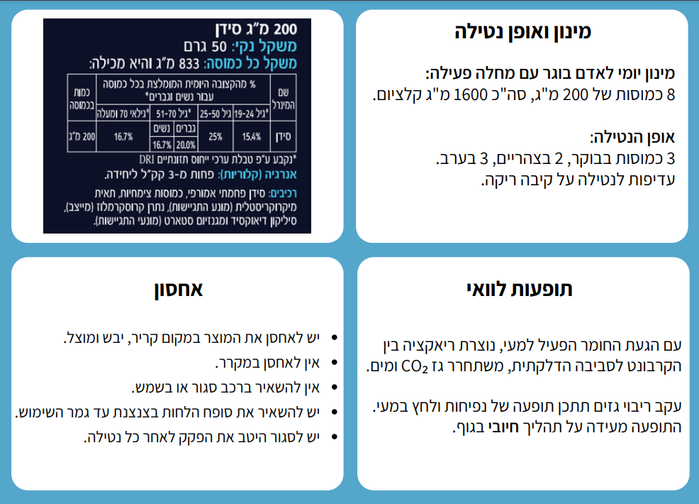 מכיל 60 כמוסות